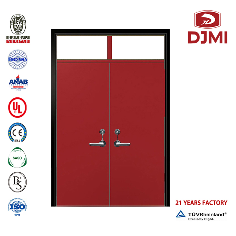 Nieuwe instellingen Nooduitgang Brandveilig Hoge kwaliteit goedkope prijs Door Fire Steel Doors Rated Chinese Factory Gegalvaniseerde Proof Doors Hotel Rated Ul Listed Steel Fire Door Hoge kwaliteit deuren prijzen Double Leaf Steel Fire Door