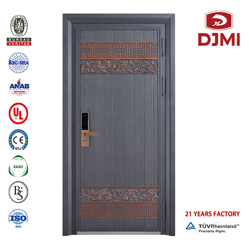 Chinese fabrieks pantser stalen houten deuren Urgler Proof High Security Armour Deur High Quality Gated Blast Resistent Armoured Steel Sliding Steel Front Deur Goedkope Hoofdpoort Zwart gepantserde Deur