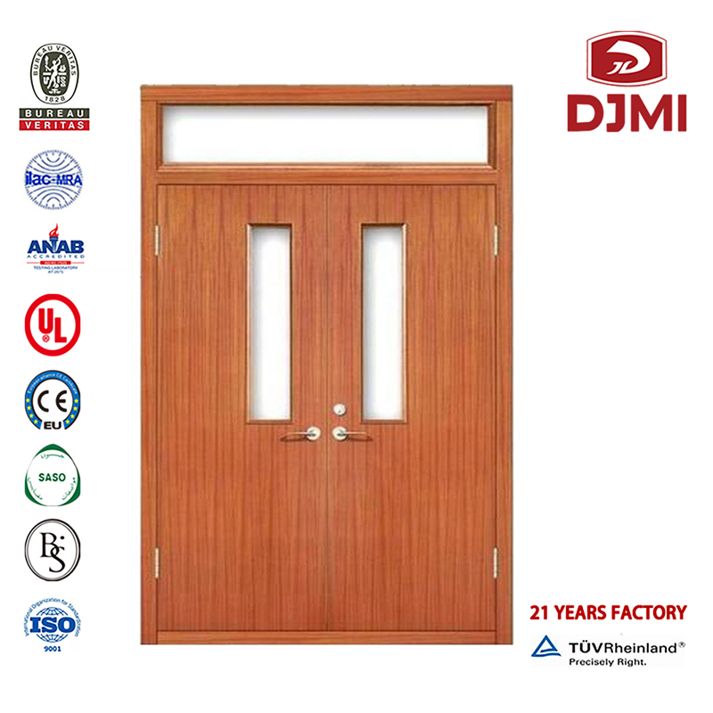 Chinese fabriek Mdf Flush Proof commerciële deur Binnenlandse branddeuren Goedkoop vergaderzaalbord Dubbele houten deur