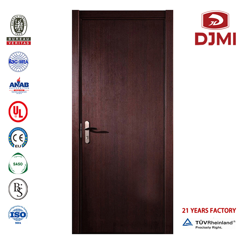 Aangepast frame Ul 1 uur beoordeeld hout 30 minuten branddeur Nieuwe instellingen 0,5 mm 1 mm decoratieve fineer houten branddeur Massief houten voorgevormde binnendeuren Hoge kwaliteit 90 minuten beoordeeld uit China Houten ontwerp