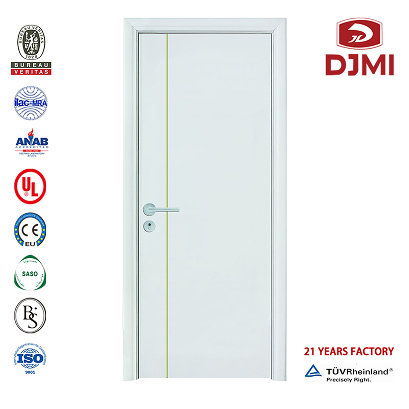 Goedkope 45 minuten nominale branddeurleverancier Massief houten paneel Binnendeuren Aangepast frame Ul 1 uur beoordeeld hout 30 minuten branddeur Nieuwe instellingen 0,5 mm 1 mm decoratieve fineer houten branddeur Massief houten voorgehangen binnendeuren