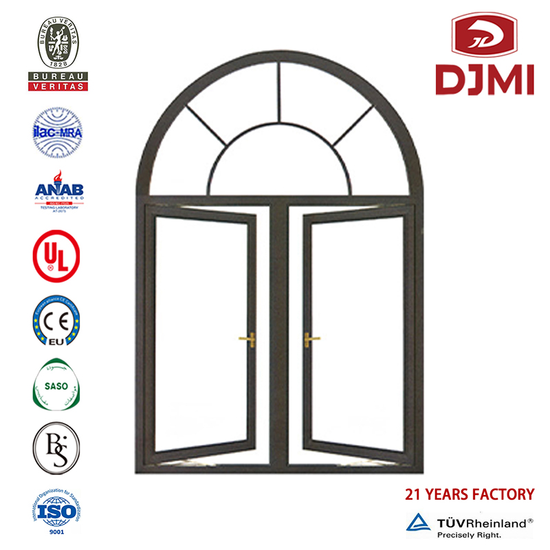 Sound Insulation Window China Manufacturer Gloed New Blind Inside Double Glass Aluminum Profile Swing Windows Veranda Window Hot Selling Wooden Arch Aluminum Windows Sale Casement With Grill Design for Australia Burglar Proof Window