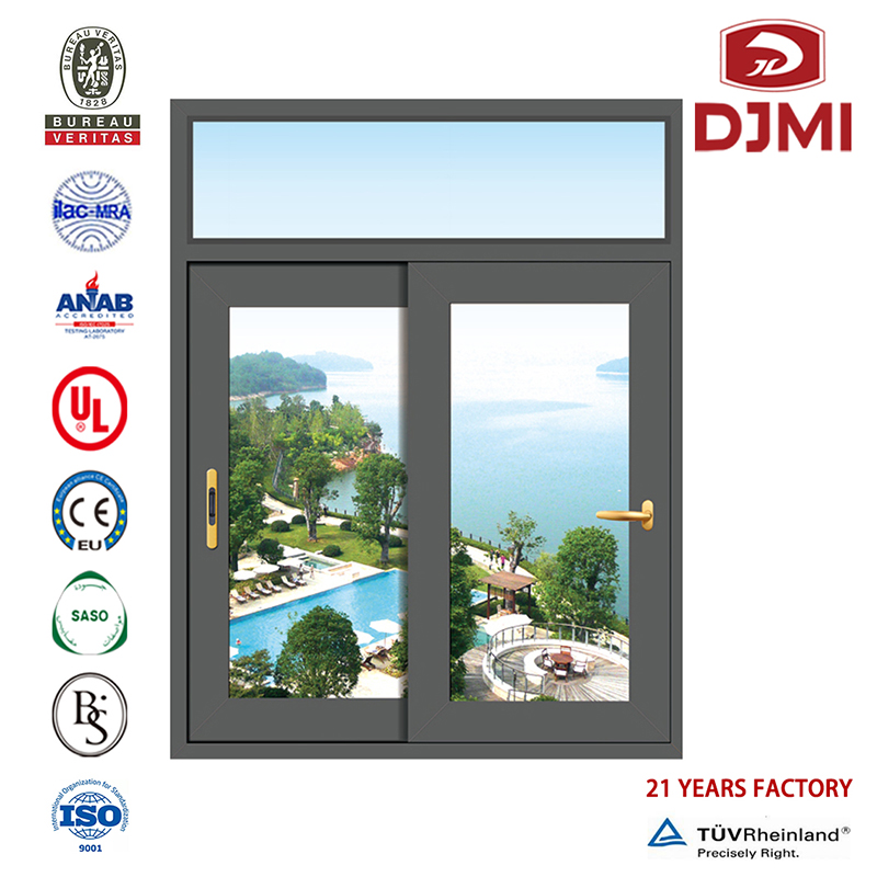 Nieuw ontwerp met Fly Scherm Aluminum Aluminum Aluminium Aluminum Aluminium Frame Window, Vensters Gloednieuwe commerciële Geglazuurde Geluid Venster Venster Windows Hot Selling With S Security Mesh Glass Window Prijzen Aluminium Sliding Windows