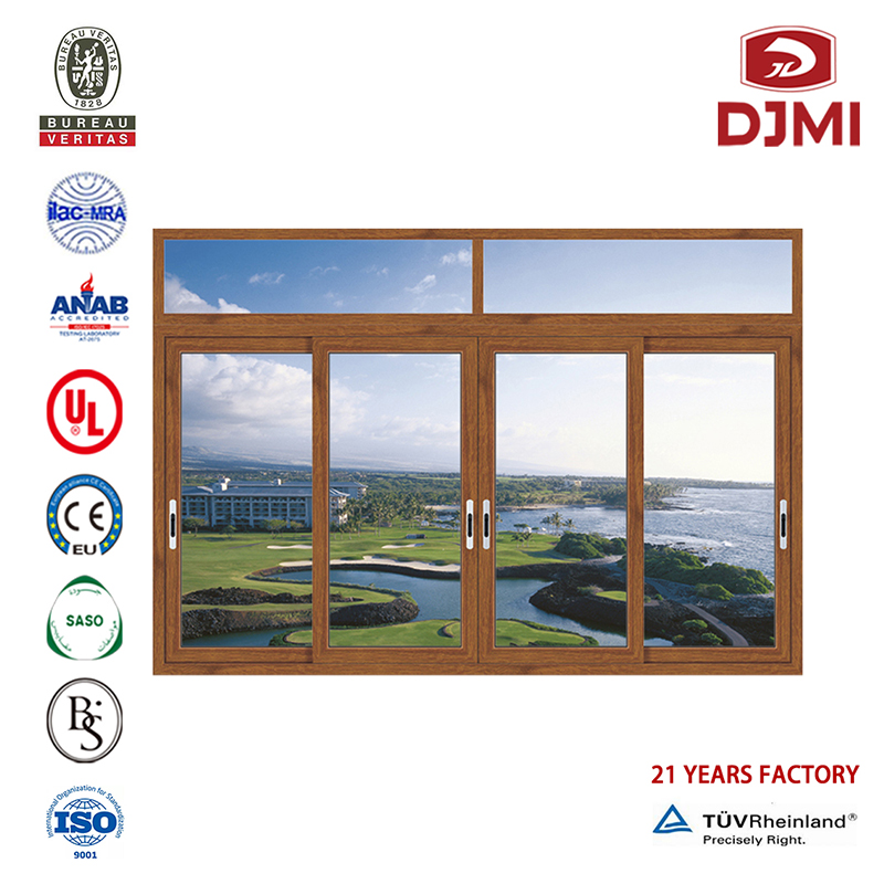 Aangepaste Windows Design Heat Insulated Double Glazed Sliding Window Multifunctioneel Met Fiber Mosquito Net Low-E Glass Sliding Window Aluminum Professional Manufacturering Glass Sliding Window