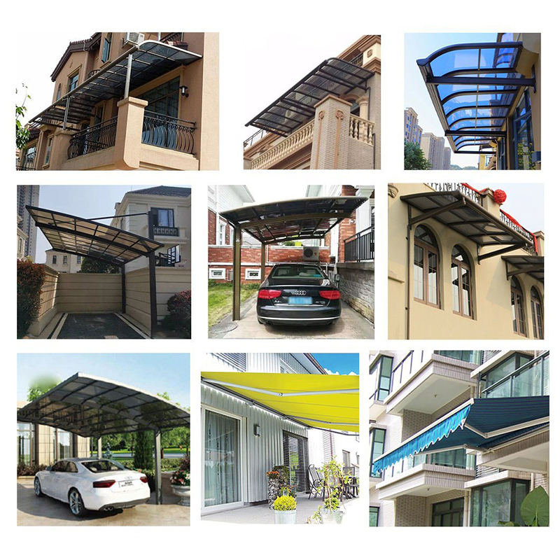 Aangepaste Balcony Patio Cover Portal Frame Structuur Modern Carport Multifunctionele Patio Canopy Solar Panel Montage Structuur 2 Car Metal Carport Professional Balcony Awning Solar Montaning Structuur Waterproof Carport
