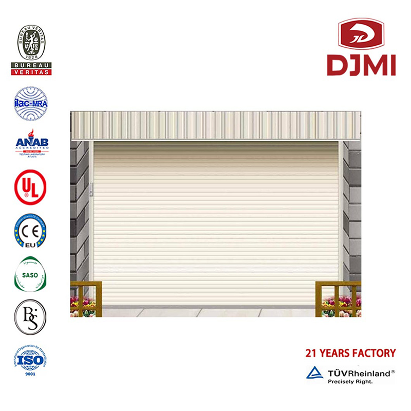 Multifunctionele Aluminum Rolling Deur Prijzen Commerciële Garage Deuren Professional Electric Aluminum Roller Double Deur Residential Garage Deuren Nieuwe Design Double Layer Slat Aluminum Roller Metal Building Garage Deuren Sectorale Deuren