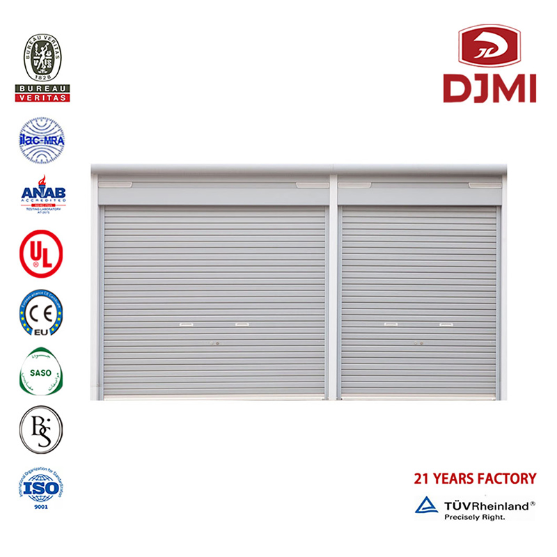 Professionele Vertical Aluminum Rolling Manufacturer Best Electric Up and Over Garage Doors New Design Powder Powder Coating Automatic Deur Roller Garage Deurs Merk Electric Roller Shuttler Gebruikte Commercial Exterior Glass New Garage Deur