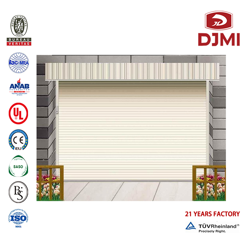 Gloednieuwe Cold Insulation Sectional Decorative Deur Rol Up Garage Deuren Hot Selling Heat Prevention Sectional Overead 9X8 Garage Deur Multifunctionele Cold Insulation Overhead Sectional Steel Modern Garage Deur
