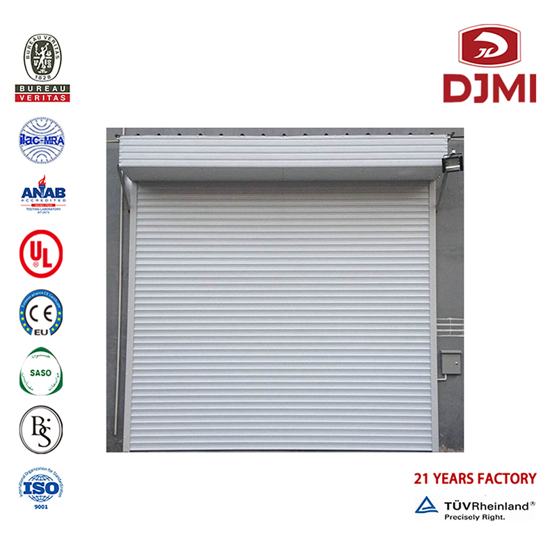 Professionele 50 Mm Thickness Sectional Overhead Company Garage Deur Insulation New Design Steel With Pu Overhead Garage Deur Remote Roller Deuren Brand nieuwe Cold Insulation Section Decorative Deuren Rol Up Garage Deuren