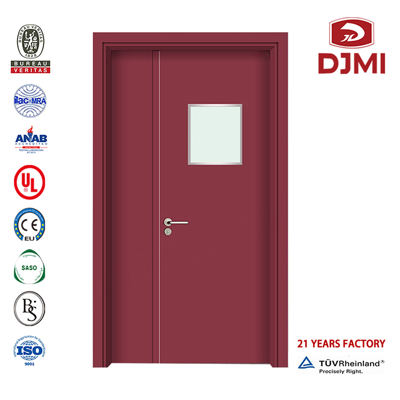Goedkope Wood With Side Windows Toilet Glass Standard Hospital Deur Aangepaste Verf Grade Fiberglass Hotel Apparatuur Europees Design Deur Instellingen Steken Externe Deuren Hotel Fire Rated New Model Hospital Deur