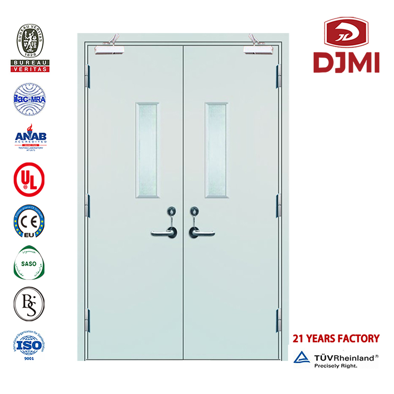 High Quality Best-Sale Security Flush Ul Flat Steel Fire Deur Goedkope Deuren met Glass Intertek Europe Rated Stainkess Steel Hotel Fire Deur Aangepaste Panic Bar Deuren en Goedgekeurde Ul Fire Deur Steel