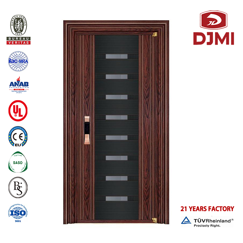 Soundproof Anti-Theft House Sliding Patio Deuren Adquastable Steel Armour Deur Goedkope Italiaanse veiligheid Arched IJzer and Wood Armour Entry Deur Gepantserde Steel Ingang Aangepaste ijzeren wapenpoort