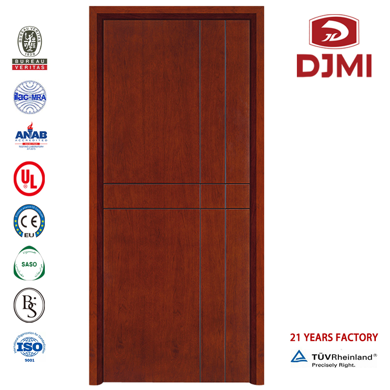 Ul Compositite Wood Deur Goedkope interieur Vaste Houten Deuren Vuur Aangepaste Veneer Single Fire Prood Dour Oak Vaste Hout Binnendeur Nieuwe Instellingen 3X3 frames China Manufacturer Fire Solid Wood Deur