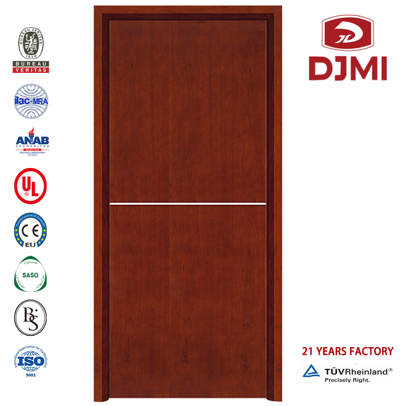 Chinese Factory Flat Safety Design Deur for Prood Fire Rated Appartement Doors High Quality Main Safety Wood Fire Deur Design Vaste Houtdeuren Nieuwe instellingen Ul Listed Frame and Leaf Resistent Wood Deur Fire Rated Exit Deurs