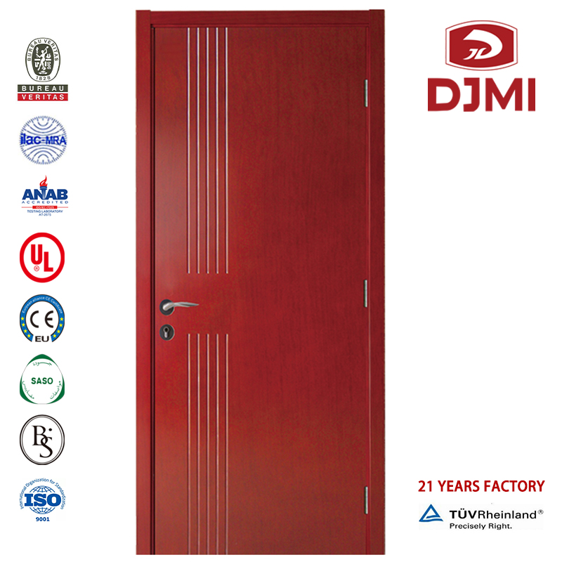 Goedkope deuren voor houtontwerp voor vuurdeuren Aangepaste deuren van Ul Certified met houten frames vuurdeur Flat Solid Wood Wood Doors Nieuwe instellingen 20Minuten Ul Listed Teak Wood Fire Doors Single Leaf Wood Deur