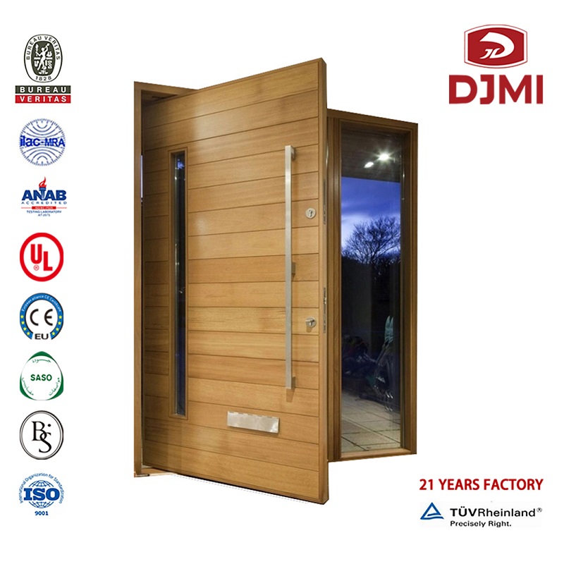 Aangepaste New Front Security Big Modern Villa House Double Steel Metal Design Solid Wood Pivot Doors Exterior Hout Deur Hoofdingang Nieuwe Instellingen Grand Mahogany 61 8194 In By 81